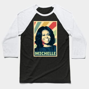 Michelle Obama Vintage Colors Baseball T-Shirt